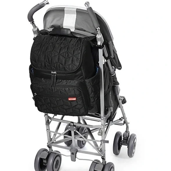 Skip Hop Quilted Black Diaper Bag with Changing Pad - Picture 14 of 14